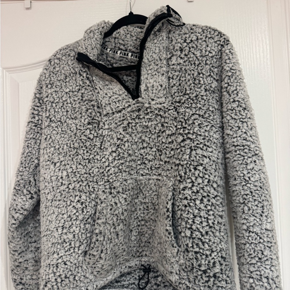 VS Pink Sherpa Quarter Zip